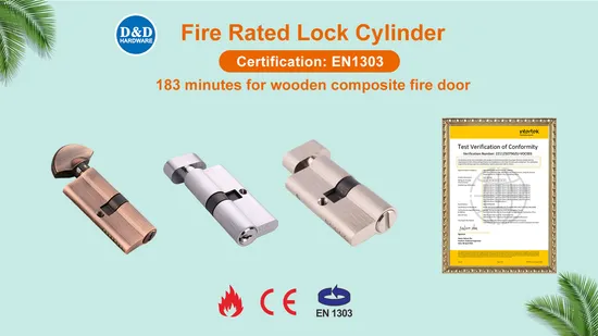 En1303 Security Cylinder Door Lock Core with 2 Piece Key Door Lock Cylinder