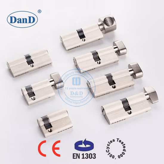 En1303 Security Cylinder Door Lock Core with 2 Piece Key Door Lock Cylinder